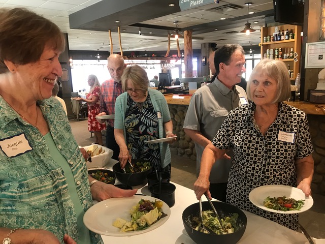 (left side)  Jacquie Day (right side)  Darlene (Wright) Murphy, Dan Murphy, Linda (Gowans) Crane, Stephen Crane